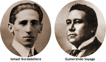 Ismael Bordabehere  y Gumersindo Sayago